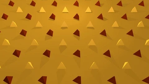3D Animation Triangles Red and Orange 스톡 동영상 113394151