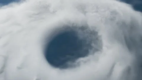 3d Animation of a tropical cyclone rapidly rotating Stock Footage 333171337