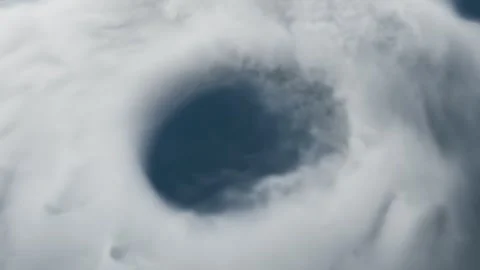 3d Animation of a tropical cyclone rapidly rotating Stock Footage 333171340