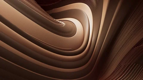 A 3D animation of two-colored lines forming an ornament that fills the screen. Stock Footage 314045343