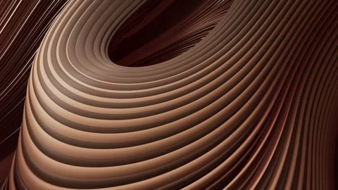 A 3D animation of two-colored lines forming an ornament that fills the screen. Stock Footage 322018584