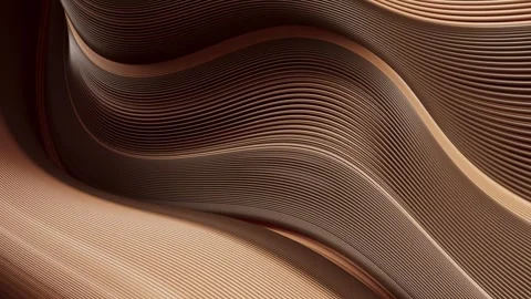 A 3D animation of two-colored lines forming an ornament that fills the screen. Stock Footage 325967453