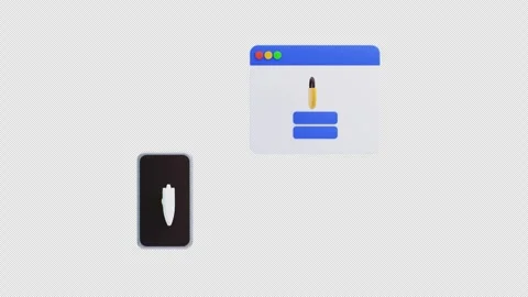 3D Animation of Two Factor Authentication Stock Footage 297952180