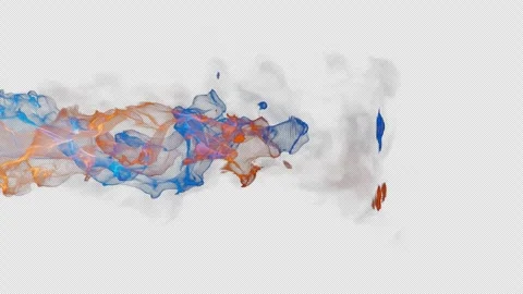 3D animation of two flames. Stock Footage 263234094