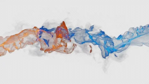 3D animation of two flames. Stock Footage 263241182