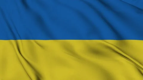 3D animation of the Ukraine Flag Stock Footage 182415617