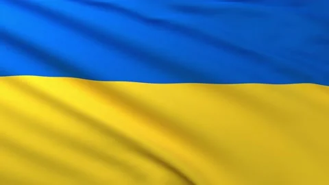 3D animation of the UKRAINE flag waving ... | Stock Video | Pond5