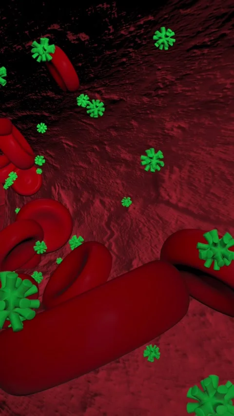 3D animation of uric acid molecules and ... | Stock Video | Pond5