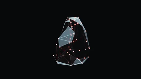 3d animation of a vibrant, low-poly spleen turn-table over dark background 스톡 동영상 316201082