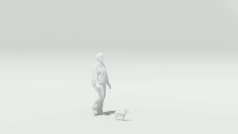 3D animation walking Stock Footage 300410311