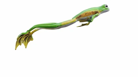 3d animation of Wallace's Flying Frog Stock Footage 241261550