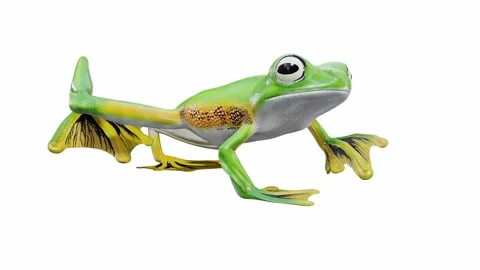 3d animation of Wallace's Flying Frog Stock Footage 241261554