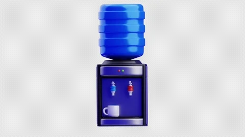 3D Animation of Water Dispenser Stock Footage 296630007
