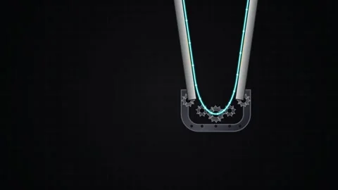 3D Animation Of Waterdrop Hinge Mechanism For Foldable Screen Technology Stock Footage 340541152