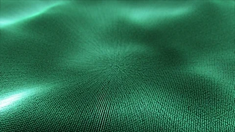 3D animation of waves from many turquoise dots. Stock Footage 253084696