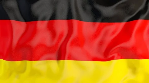 3d animation of the waving Flag of Germany Video stock 123507079