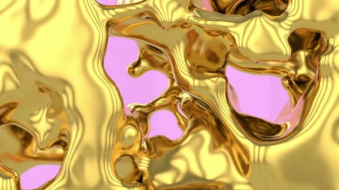 3d animation of weightless substance or liquid metal background. Stock Footage 120927717