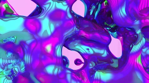 3d animation of weightless substance or glossy liquid paint background. Stock Footage 121092021