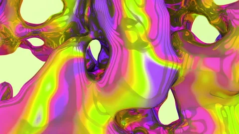 3d animation of weightless substance or glossy liquid paint background. Stock Footage 121092178