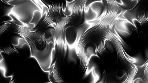 3d animation of weightless substance or liquid metal background. Loop background Stock Footage 339275108