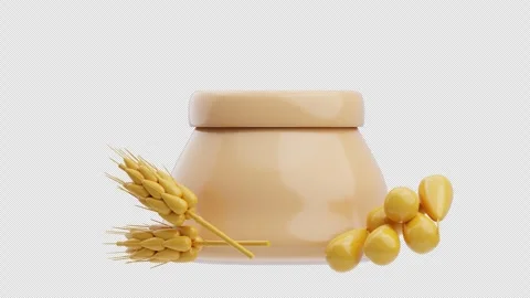3D Animation of Wheat Bag Stock Footage 306524212