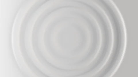 3d animation of white abstract pattern of ripples Stock Footage 124085506