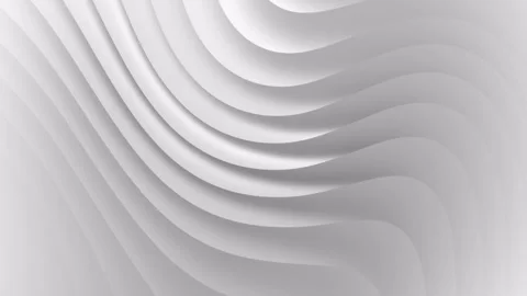 3d animation white gray curve waves flowing abstract motion background. loop Stock Footage 317457659