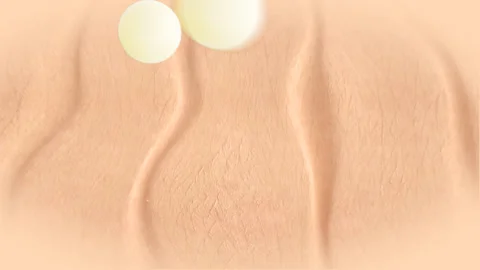 3d animation white serum showcombination vitamins, reduce wrinkles , glowing ski Stock Footage 155138354