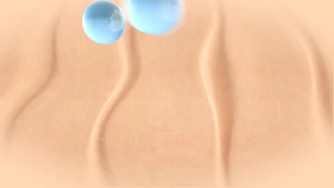 3d animation white serum showcombination vitamins, reduce wrinkles , glowing ski Stock Footage 155138357