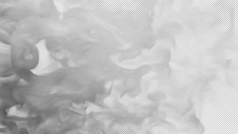 3D animation of white smoke. File contains Alpha Channel. Stock Footage 283265319