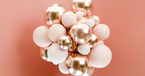 3D animations of the increasing and decreasing of balls, cell division Stock Footage 278286198