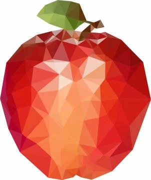 3d apple vector illustration Stock Illustration