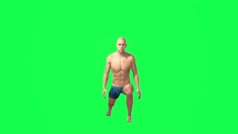 3D Arab people on green screen, citizens of Arab countries, Qatar, Dubai, UAE, w Stock Footage 232656694