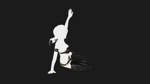 3D arabic girl dancer Stock Footage 245876156