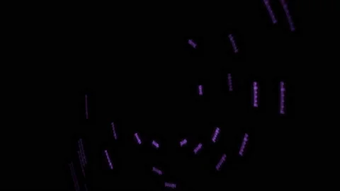 3D Arc Audio Reactive Equalizer D Purple Y50 Degrees Large VJ Loop Animation Video stock 166030644