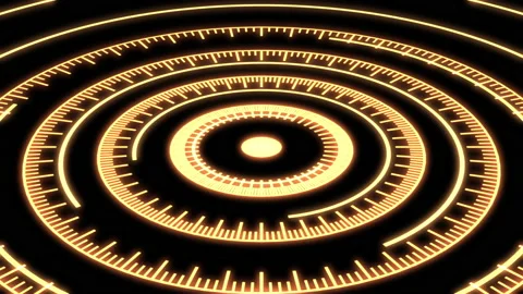 3D Arc Audio Reactive Equalizer Yellow X60 Degrees Large VJ Loop Animation 03 스톡 동영상 203349711