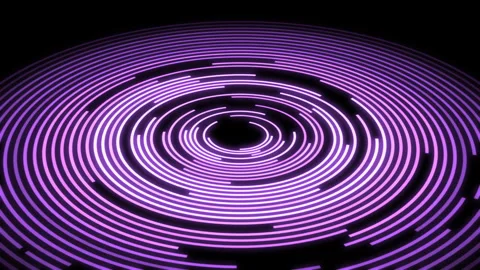 3D Arc Offset D Audio Reactive Equalizer Purple X60 Degrees Large VJ Loop Video stock 241117537