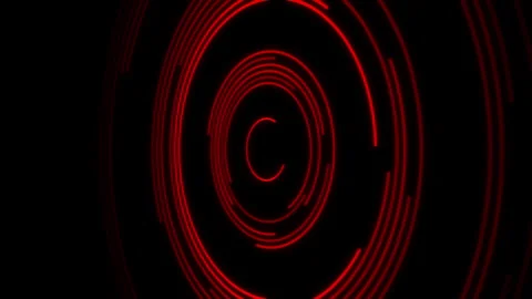 3D Arc Offset D Audio Reactive Equalizer Red Y50 Degrees Large VJ Loop Animation Video stock 302329301