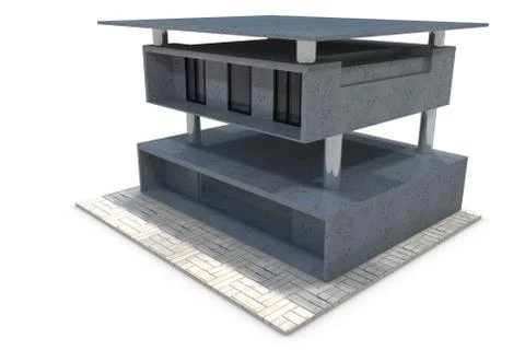 3d architectur Stock Illustration