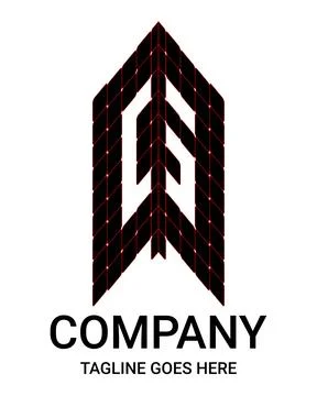 3D Architecture Logo with Capital G Initial. The design looks like 3D. Illustrazione stock