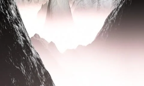 3d arctic landscape Stock Illustration