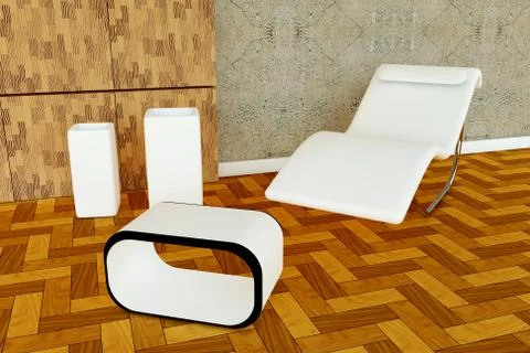 3d armchair Illustration