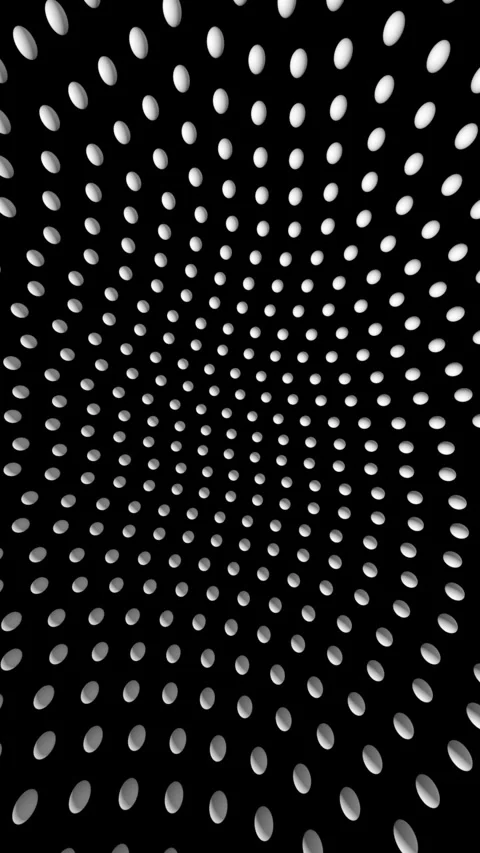 3D Array Black and White Ball Pattern Vertical Video Background Loop Stock Footage 255933678
