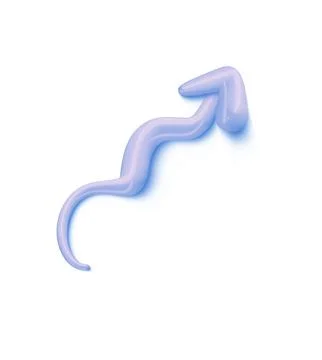 3D arrow abstract zigzag and right up pointer icon minimalist style illustration Stockillustratie