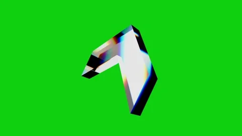 3D Arrow disspersion Green Screen Stock Footage 317414270