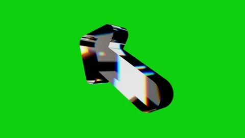 3D Arrow disspersion Green Screen Stock Footage 317414273