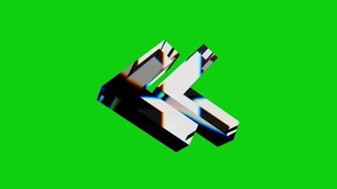3D Arrow disspersion Green Screen Stock Footage 317414277