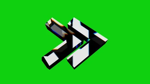 3D Arrow disspersion Green Screen Stock Footage 317414280