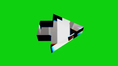 3D Arrow disspersion Green Screen Stock Footage 317414282