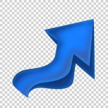 3D Arrow Hand Drawn Stock Illustration